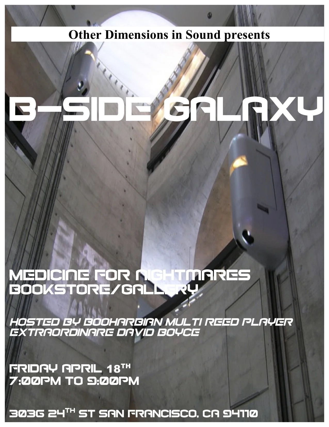Medicine for Nightmares show flyer